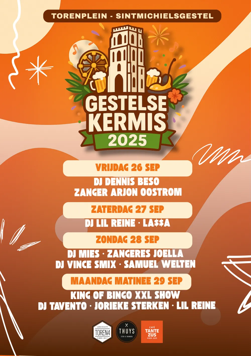 Hoofdposter Gestelse Kermis 2025