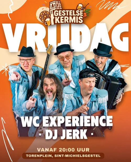 Dagposter vrijdag 25 september 2026 met WC Experience en DJ Jerk